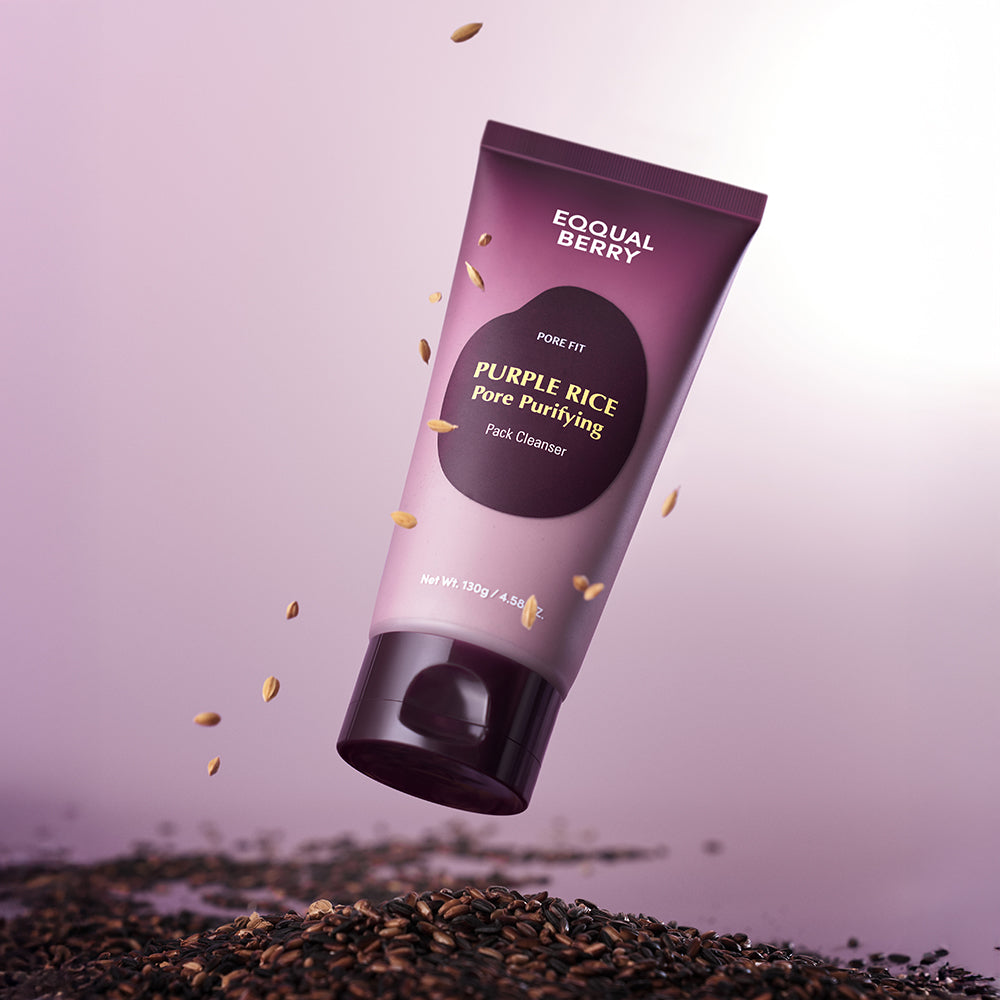Eqqual Berry | Purple Rice Pack Cleanser & Cleansing Oil | Skincare Duo